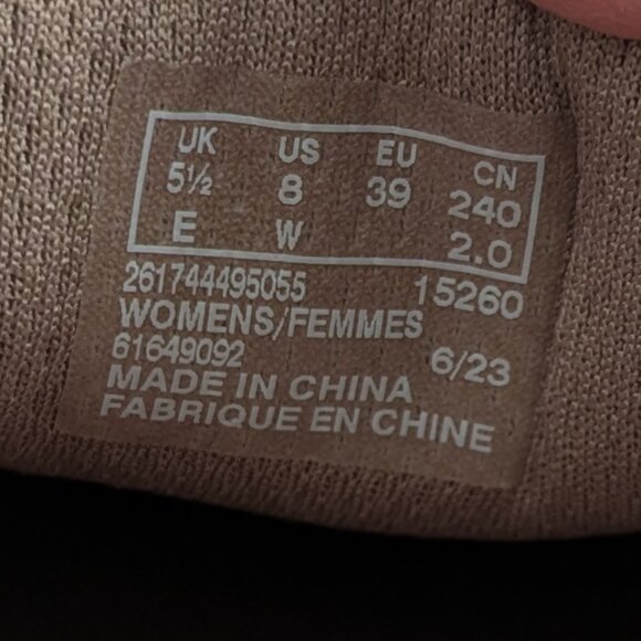 NEW Clarks Wave Plateau Shoes Black Nubuck Leather Size 8W - Picture 3 of 7